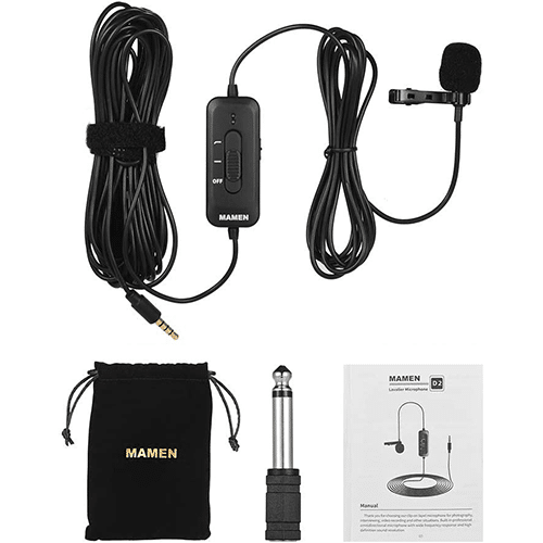 MAMEN KM-D2 Lavalier Microphone 3.5mm