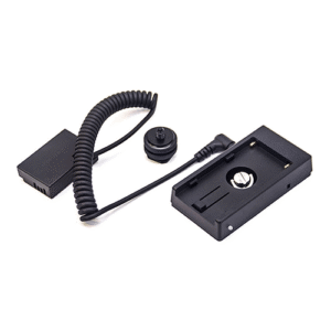 Power Adapter Cable for NP-F NP-F970 Battery Plate with LP-E17 Dummy Battery