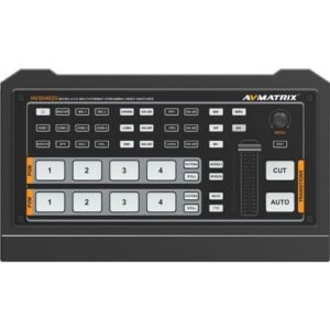 AVMATRIX Micro 4-Channel HDMI & DP Video Switcher with Streaming & Recording