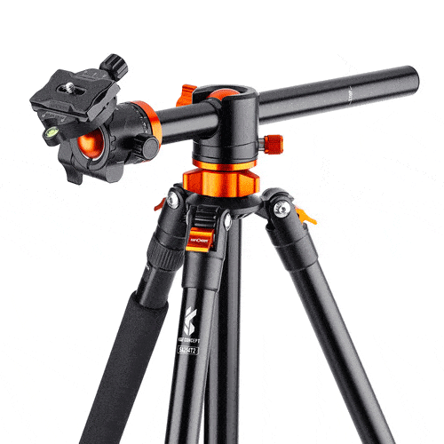 K&F Concept SA254T2 Lightweight Aluminum Compact Tripod - Image 2