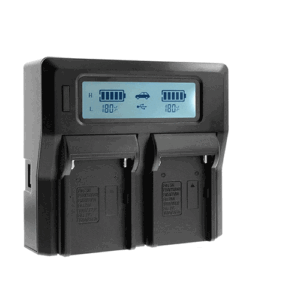 Dual LCD Charger For NP F970 L-Series Battery