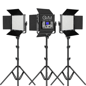 GVM 800D-RGB LED Light Panel (3-Light Kit)