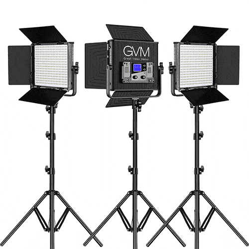GVM 800D-RGB LED Light Panel (3-Light Kit)